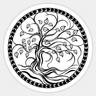 Tree of Life Circle Sticker